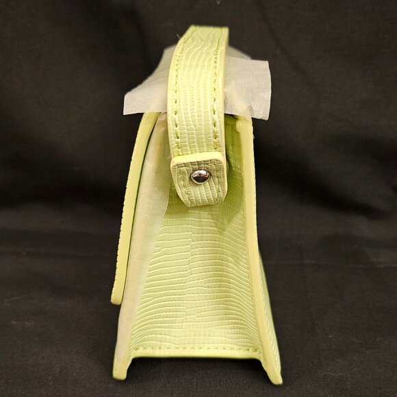 JW Pei Fae Mini Top Handle Bag in Lime Green Lizard - Picture 9 of 12